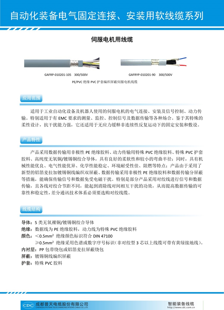 伺服電機(jī)用線纜